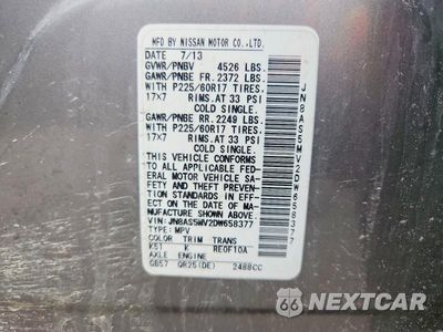 Zdjęcie 13 z 13 samochodu: 2013 NISSAN ROGUE S VIN:JN8AS5MV2DW658377 - miniatura