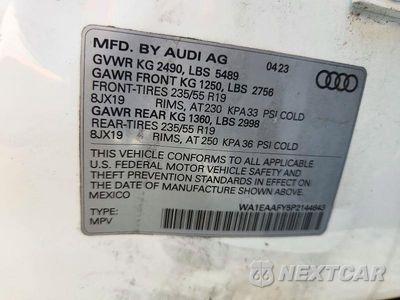 Zdjęcie 13 z 13 samochodu: 2023 AUDI Q5 PREMIUM PLUS 45 VIN:WA1EAAFY5P2144643 - miniatura