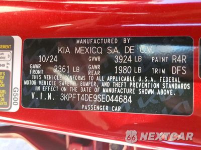 Zdjęcie 13 z 13 samochodu: 2025 KIA K4 LXS VIN:3KPFT4DE9SE044684 - miniatura