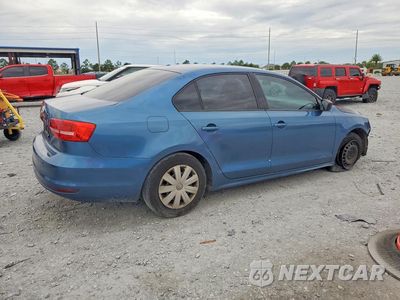 Trzecie zdjęcie samochodu z tyłu: 2015 VOLKSWAGEN JETTA BASE VIN:3VW2K7AJ8FM287027 - miniatura