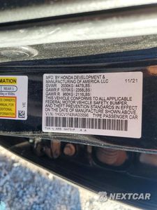 Zdjęcie 12 z 12 samochodu: 2022 HONDA ACCORD SPORT SE VIN:1HGCV1F43NA005596 - miniatura