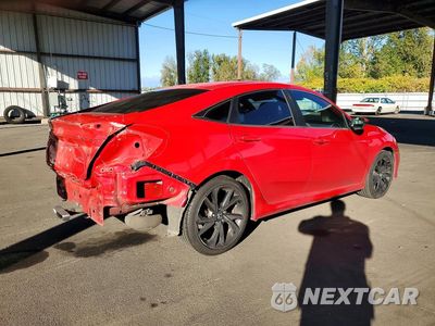 Trzecie zdjęcie samochodu z tyłu: 2019 HONDA CIVIC SPORT VIN:2HGFC2E88KH540174 - miniatura