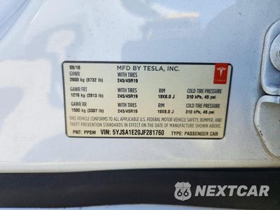 Zdjęcie 12 z 12 samochodu: 2018 TESLA MODEL S VIN:5YJSA1E20JF281760 - miniatura