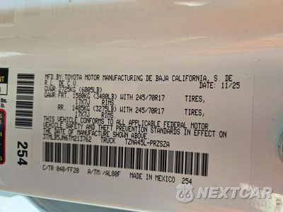 Zdjęcie 12 z 12 samochodu: 2026 TOYOTA TACOMA SR5 VIN:3TMLB5JN6TM213762 - miniatura