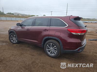 Drugie zdjęcie samochodu z przodu: 2017 TOYOTA HIGHLANDER XLE VIN:5TDJZRFH5HS363267 - miniatura