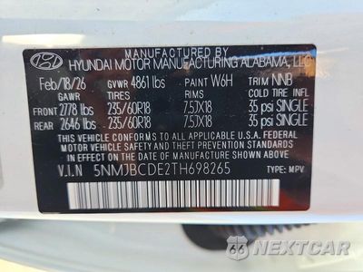 Zdjęcie 13 z 13 samochodu: 2026 HYUNDAI TUCSON SEL VIN:5NMJBCDE2TH698265 - miniatura