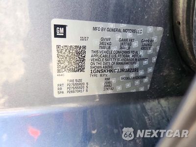 Zdjęcie 13 z 13 samochodu: 2018 CHEVROLET SUBURBAN K1500 LT VIN:1GNSKHKC1JR182191 - miniatura