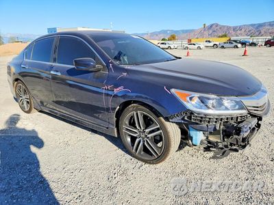 Czwarte zdjęcie samochodu z boku: 2017 HONDA ACCORD SPORT VIN:1HGCR2F52HA172197 - miniatura