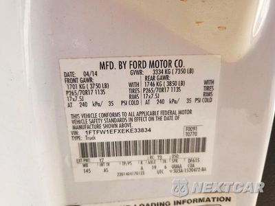 Zdjęcie 12 z 12 samochodu: 2014 FORD F150 SUPERCREW VIN:1FTFW1EFXEKE33834 - miniatura