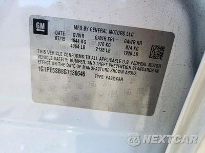 Zdjęcie 12 z 12 samochodu: 2016 CHEVROLET CRUZE LIMITED LT VIN:1G1PE5SB8G7130646 - miniatura