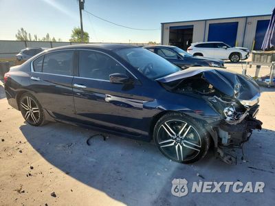 Czwarte zdjęcie samochodu z boku: 2017 HONDA ACCORD SPORT VIN:1HGCR2F53HA123154 - miniatura