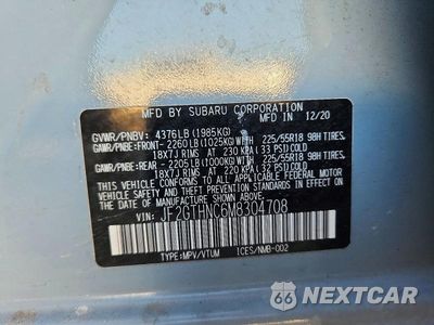 Zdjęcie 12 z 12 samochodu: 2021 SUBARU CROSSTREK LIMITED VIN:JF2GTHNC6M8304708 - miniatura