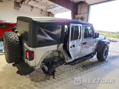 Trzecie zdjęcie samochodu z tyłu: 2018 JEEP WRANGLER UNLIMITED SPORT VIN:1C4HJXDG8JW128906 - miniatura