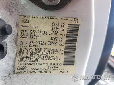 Zdjęcie 12 z 12 samochodu: 2016 NISSAN FRONTIER S VIN:1N6BD0CT4GN723850 - miniatura