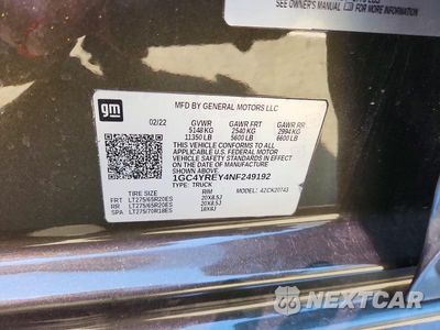 Zdjęcie 12 z 12 samochodu: 2022 CHEVROLET SILVERADO K2500 HIGH COUNTRY VIN:1GC4YREY4NF249192 - miniatura