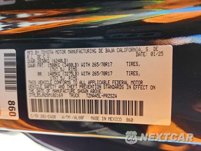 Zdjęcie 12 z 12 samochodu: 2025 TOYOTA TACOMA TRD OFF-ROAD VIN:3TMLB5JN2SM102169 - miniatura