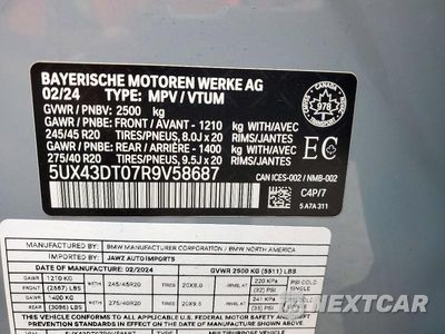 Zdjęcie 13 z 13 samochodu: 2024 BMW X4 M40I VIN:5UX43DT07R9V58687 - miniatura