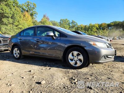 Czwarte zdjęcie samochodu z boku: 2013 HONDA CIVIC LX VIN:2HGFB2F50DH586642 - miniatura