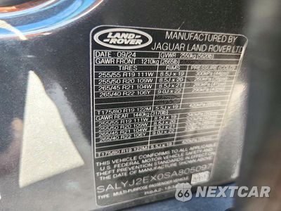 Zdjęcie 12 z 12 samochodu: 2025 LAND ROVER RANGE ROVER VELAR S VIN:SALYJ2EX0SA805097 - miniatura
