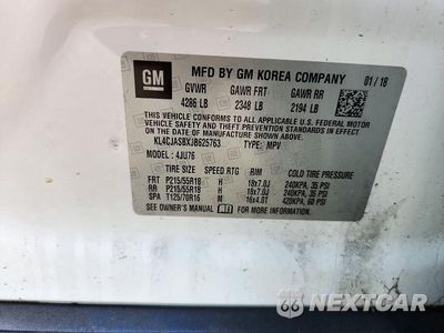 Zdjęcie 14 z 14 samochodu: 2018 BUICK ENCORE PREFERRED VIN:KL4CJASBXJB625763 - miniatura