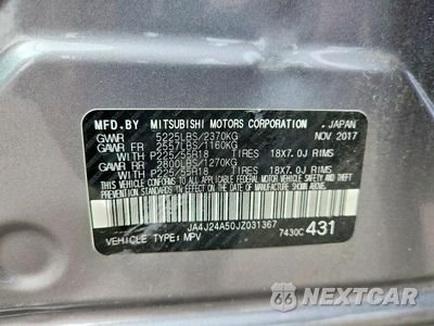 Zdjęcie 13 z 13 samochodu: 2018 MITSUBISHI OUTLANDER SE VIN:JA4J24A50JZ031367 - miniatura