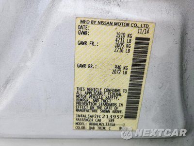 Zdjęcie 13 z 13 samochodu: 2015 NISSAN ALTIMA 2.5 SV VIN:1N4AL3AP2FC213957 - miniatura