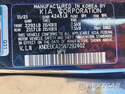 Zdjęcie 14 z 14 samochodu: 2022 KIA SELTOS NIGHTFALL VIN:KNDEUCA25N7292402 - miniatura