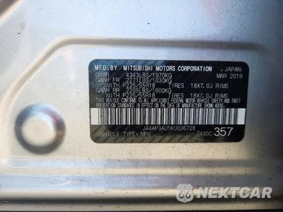 Zdjęcie 13 z 13 samochodu: 2019 MITSUBISHI OUTLANDER SPORT ES VIN:JA4AP3AU1KU026728 - miniatura