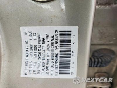 Zdjęcie 12 z 12 samochodu: 2017 HONDA ACCORD LX VIN:1HGCR2F37HA145642 - miniatura