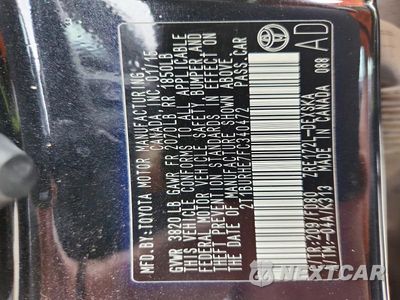 Zdjęcie 12 z 12 samochodu: 2015 TOYOTA COROLLA S PLUS VIN:2T1BURHE7FC340472 - miniatura