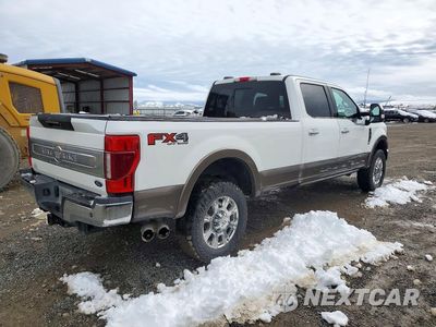 Trzecie zdjęcie samochodu z tyłu: 2021 FORD F350 SUPER DUTY VIN:1FT8W3BT7MEC08802 - miniatura