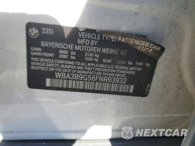 Zdjęcie 12 z 12 samochodu: 2015 BMW 335 XI VIN:WBA3B9G56FNR93932 - miniatura