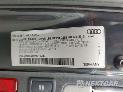 Zdjęcie 13 z 13 samochodu: 2017 AUDI A4 PREMIUM VIN:WAUANAF44HN016283 - miniatura