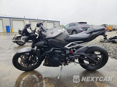 Trzecie zdjęcie samochodu z tyłu: 2024 TRIUMPH MOTORCYCLE STREET TRIPLE 765 R VIN:SMTA604S1RTBK6060 - miniatura