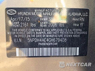 Zdjęcie 12 z 12 samochodu: 2016 HYUNDAI ELANTRA SE VIN:5NPDH4AE4GH679408 - miniatura