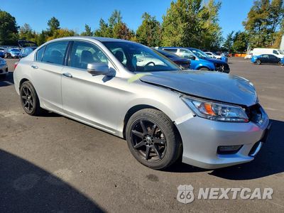 Czwarte zdjęcie samochodu z boku: 2014 HONDA ACCORD TOURING VIN:1HGCR3F9XEA037442 - miniatura