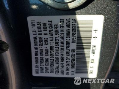 Zdjęcie 13 z 13 samochodu: 2012 HONDA CIVIC EXL VIN:19XFB2F96CE021680 - miniatura