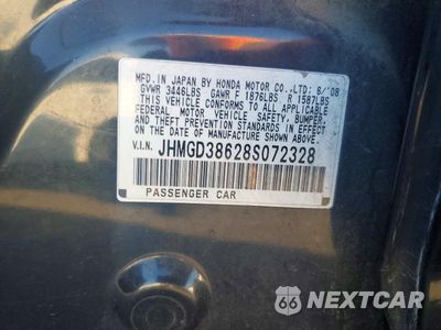 Zdjęcie 13 z 13 samochodu: 2008 HONDA FIT SPORT VIN:JHMGD38628S072328 - miniatura