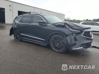 Czwarte zdjęcie samochodu z boku: 2023 ACURA MDX ADVANCE VIN:5J8YE1H8XPL020450 - miniatura