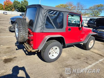 Trzecie zdjęcie samochodu z tyłu: 2002 JEEP WRANGLER / TJ SE VIN:1J4FA29P92P751878 - miniatura