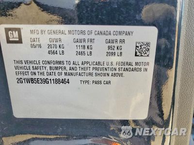 Zdjęcie 12 z 12 samochodu: 2016 CHEVROLET IMPALA LIMITED LT VIN:2G1WB5E39G1188464 - miniatura