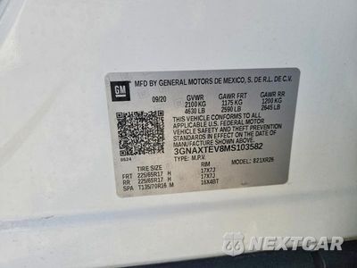 Zdjęcie 12 z 12 samochodu: 2021 CHEVROLET EQUINOX LT VIN:3GNAXTEV8MS103582 - miniatura