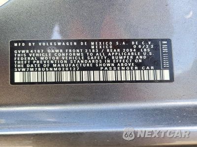 Zdjęcie 12 z 12 samochodu: 2022 VOLKSWAGEN JETTA SE VIN:3VW7M7BU5NM020127 - miniatura