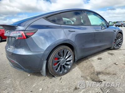 Trzecie zdjęcie samochodu z tyłu: 2022 TESLA MODEL Y VIN:7SAYGDEF6NF379214 - miniatura