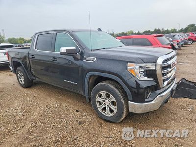 Czwarte zdjęcie samochodu z boku: 2021 GMC SIERRA K1500 SLE VIN:3GTU9BED1MG279183 - miniatura