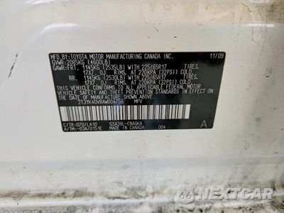 Zdjęcie 14 z 14 samochodu: 2010 TOYOTA RAV4 LIMITED VIN:2T3YK4DV8AW004756 - miniatura