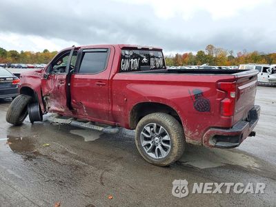Drugie zdjęcie samochodu z przodu: 2020 CHEVROLET SILVERADO K1500 RST VIN:1GCUYEET4LZ317614 - miniatura