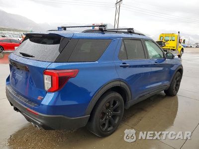 Trzecie zdjęcie samochodu z tyłu: 2020 FORD EXPLORER ST VIN:1FM5K8GC7LGB53335 - miniatura