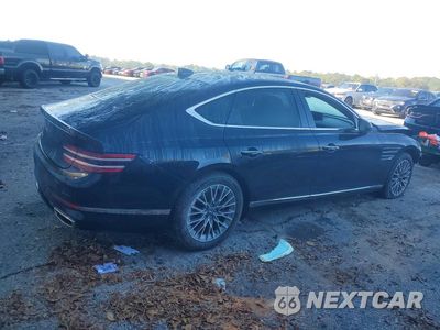 Trzecie zdjęcie samochodu z tyłu: 2021 GENESIS G80 2.5T VIN:KMTGB4SCXMU046717 - miniatura