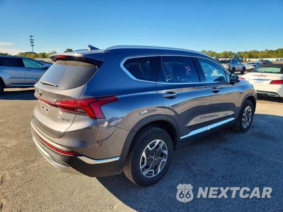 Trzecie zdjęcie samochodu z tyłu: 2022 HYUNDAI SANTA FE BLUE VIN:KM8S2DA10NU041273 - miniatura